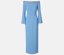 Maxikleid Lima mit Kristallen und Zierperlen