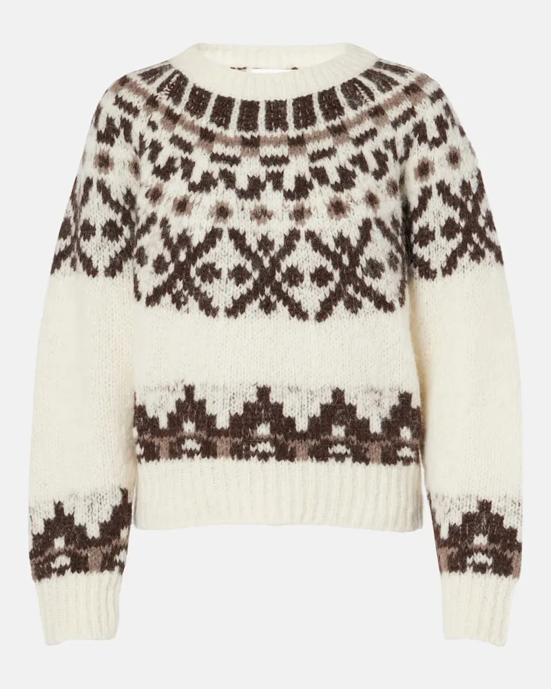 Frame Denim Pullover aus einem Alpakawollgemisch Neutral