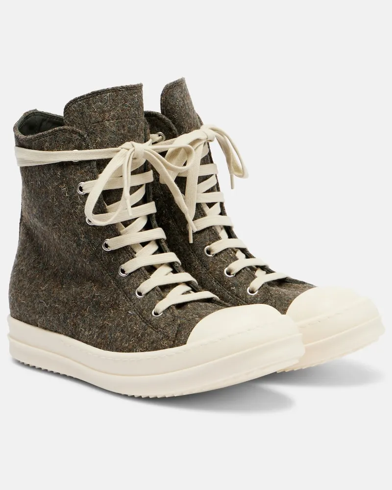 Rick Owens High-Top Sneakers Creep Grün