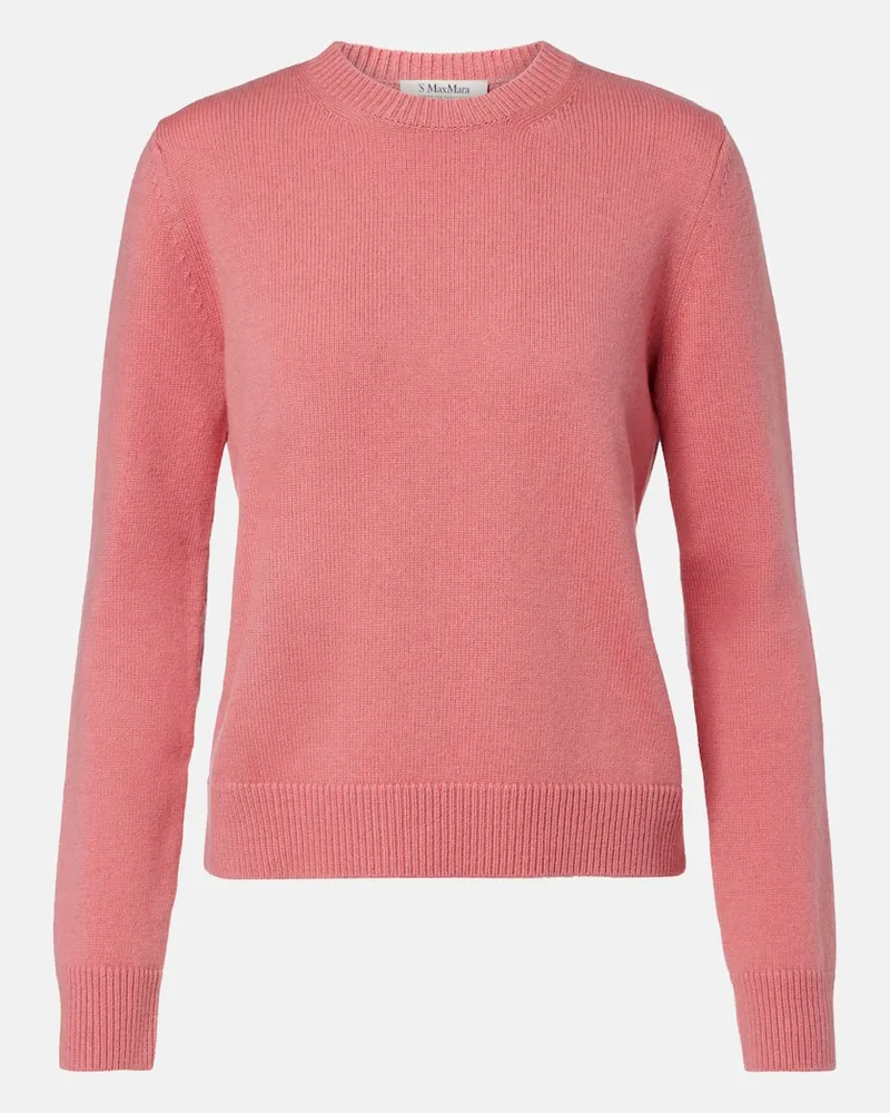 Max Mara Pullover Fresia aus Wolle und Kaschmir Rosa