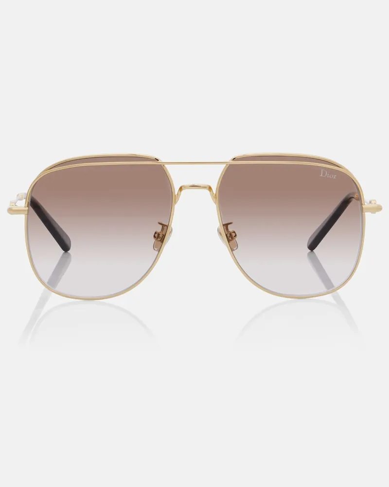 Dior Aviator-Sonnenbrille Petit CD A1U Gold