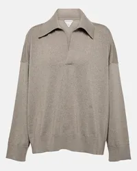 Bottega Veneta Polopullover aus Wolle Braun