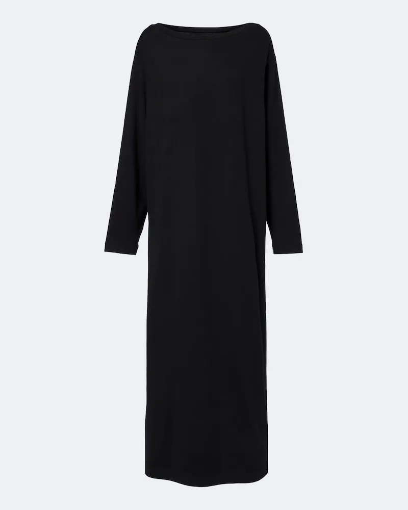 extreme cashmere Maxikleid N°503 Pillar Schwarz