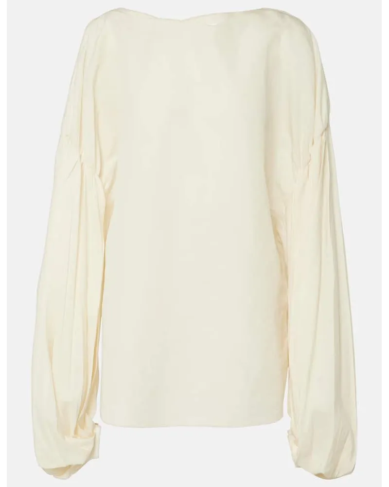 KHAITE Top Quico aus Organza Beige