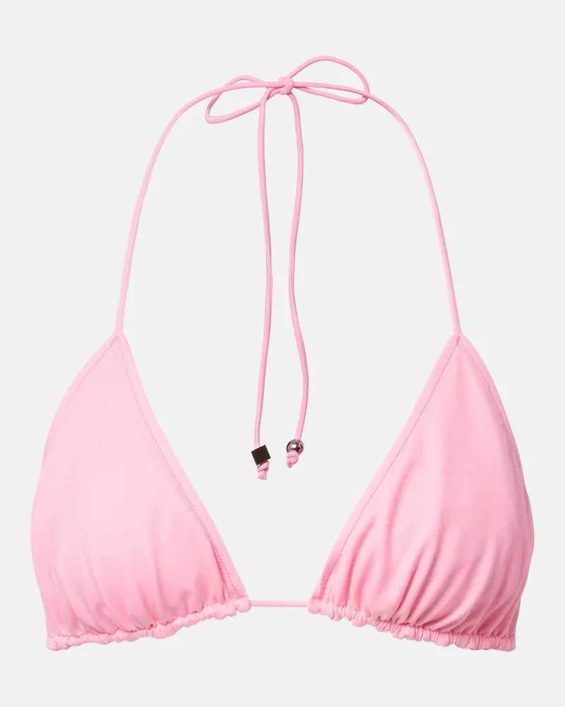 Jacquemus Bikini-Oberteil Beaded Rosa