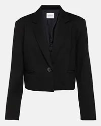 Velvet Cropped-Blazer Anya Schwarz