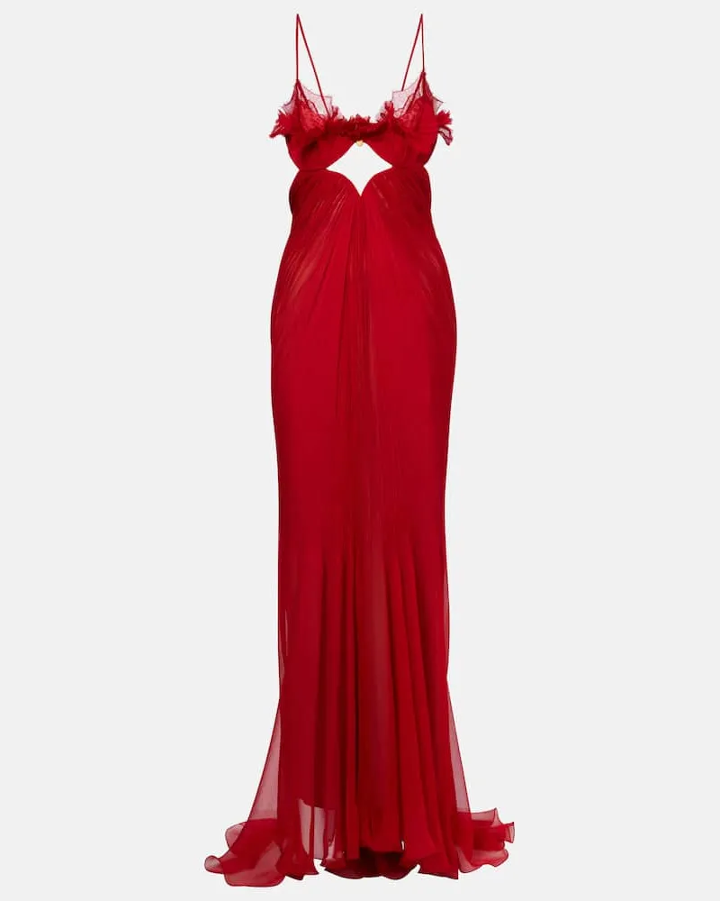 Maria Lucia Hohan Robe Ariadne mit Spitze Rot