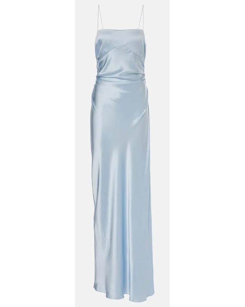 SIR Slipdress Lush aus Seide Blau