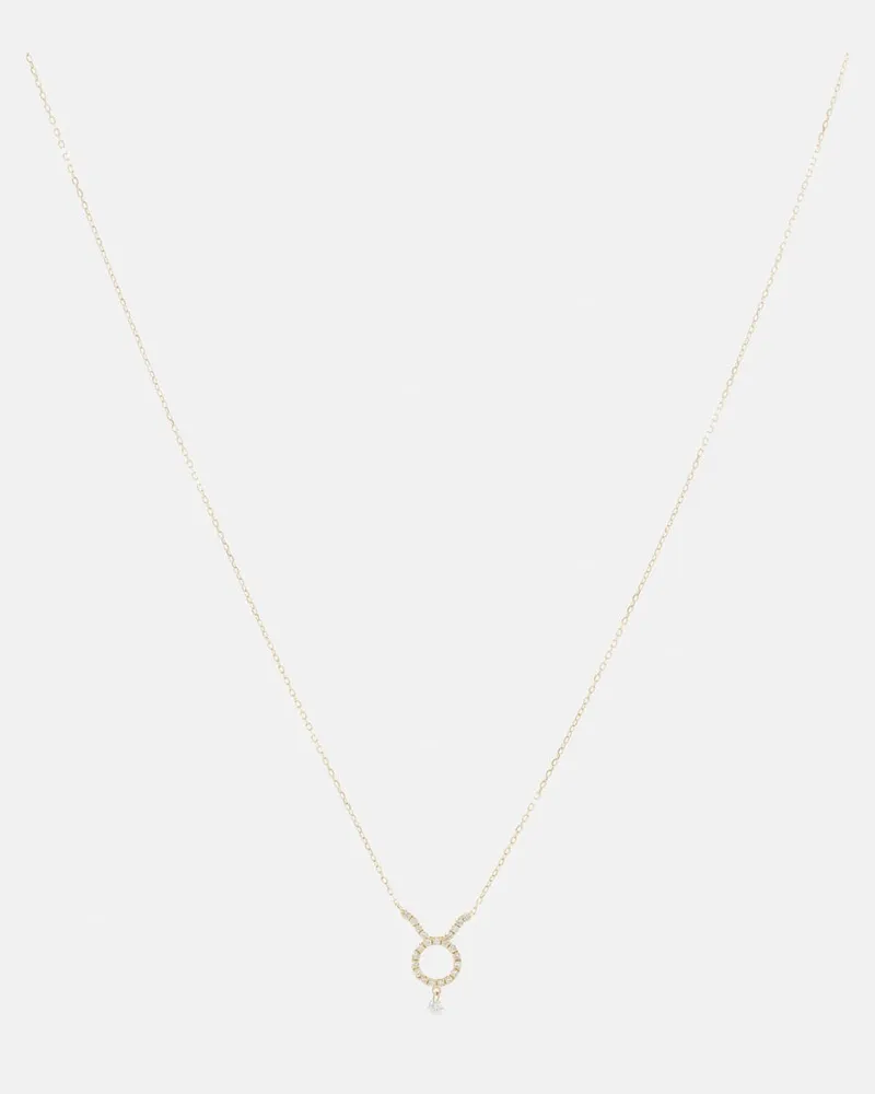 PERSEE Persée Halskette Taurus aus 18kt Gelbgold mit Diamanten Gelb
