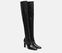 Overknee-Stiefel aus Leder