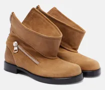 Ankle Boots aus Veloursleder