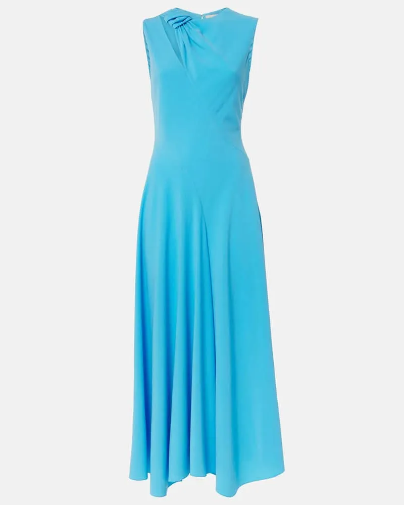 Roksanda Ilincic Midikleid Alma aus Crêpe Blau