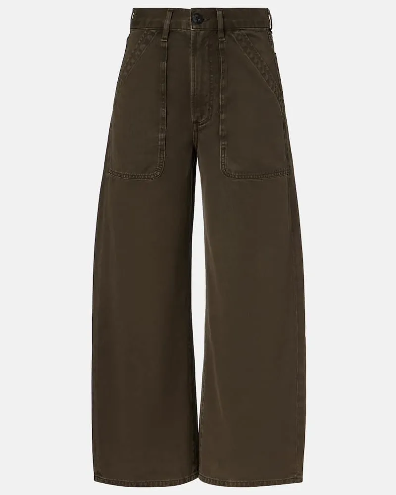 Citizens of humanity High-Rise Wide-Leg Jeans Ayla Cargo Grã¼n