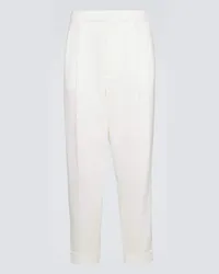 Brunello Cucinelli Chinohose aus Baumwolle Weiss