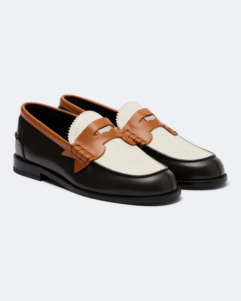Christian Louboutin Loafers Plato aus Leder Braun