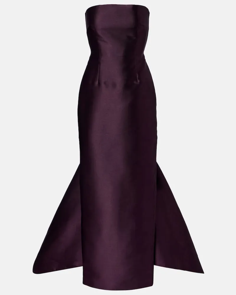 Solace London Robe Imani aus Satin Lila