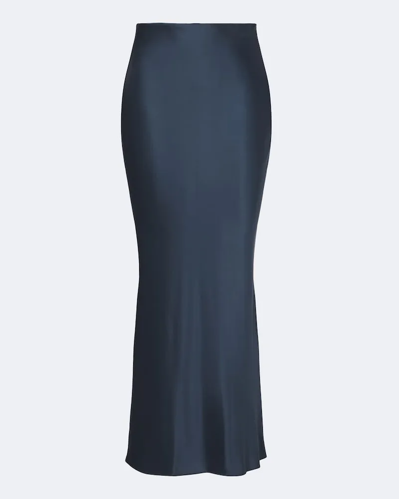 The Sei Maxirock aus Seiden-Charmeuse Blau