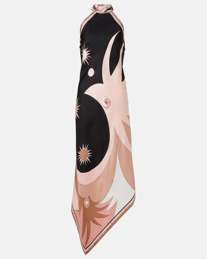 Emilio Pucci Maxikleid Stella aus Seiden-Twill Pink