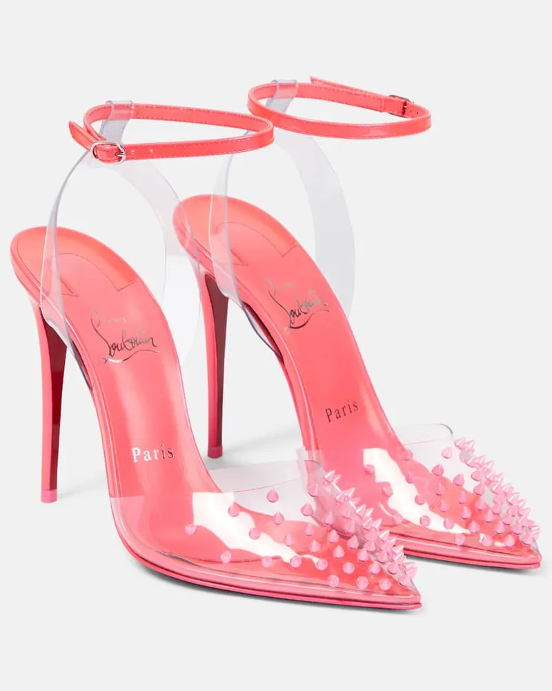 Christian Louboutin Pumps Spikoo 100 mit Lackleder Rosa