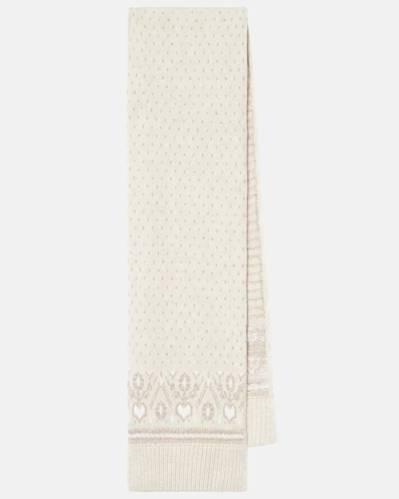 KHAITE Schal Lucerne aus Kaschmir Beige