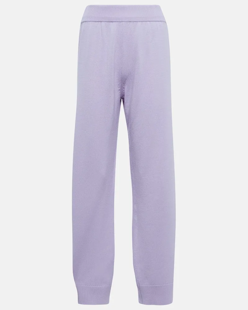 Barrie Hose aus Kaschmir Lila