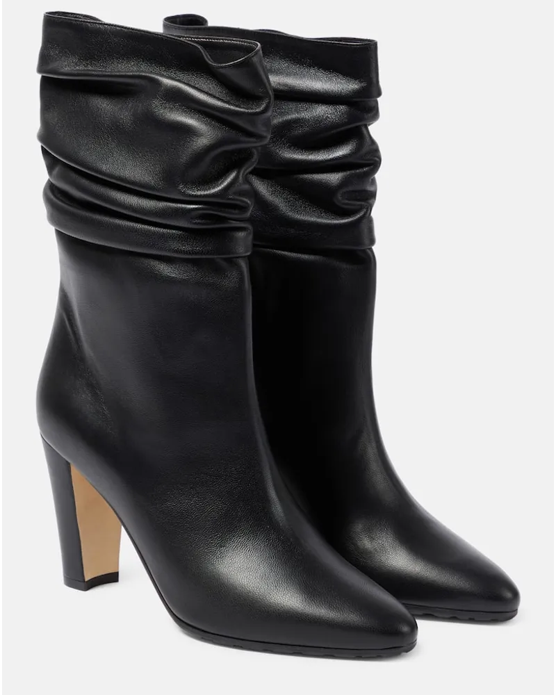 Manolo Blahnik Stiefel Calasso aus Leder Schwarz