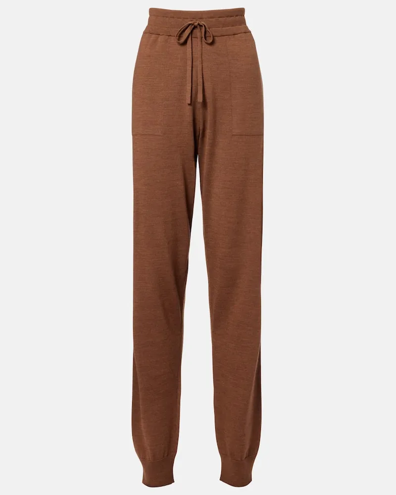 TOD'S Gerade Hose aus Schurwolle Braun