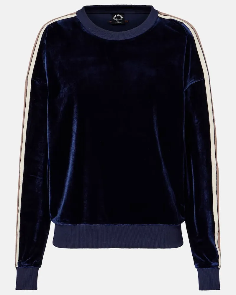 The Upside Sweatshirt Monaco Lisel aus Samt Blau