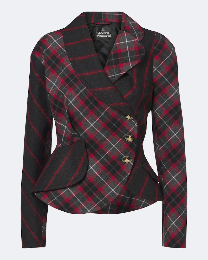 Vivienne Westwood Jacke Stormy aus Wolle Grau