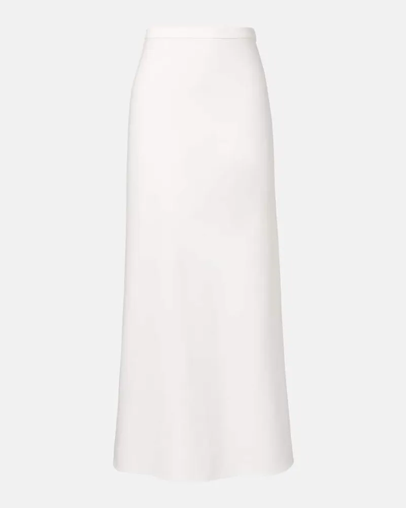 Max Mara Maxirock Vernice aus Jersey Weiß