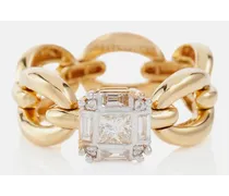 Ring Catena Petite aus 18kt Gold mit Diamanten