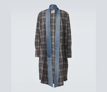 Mantel aus Baumwolle mit Denim