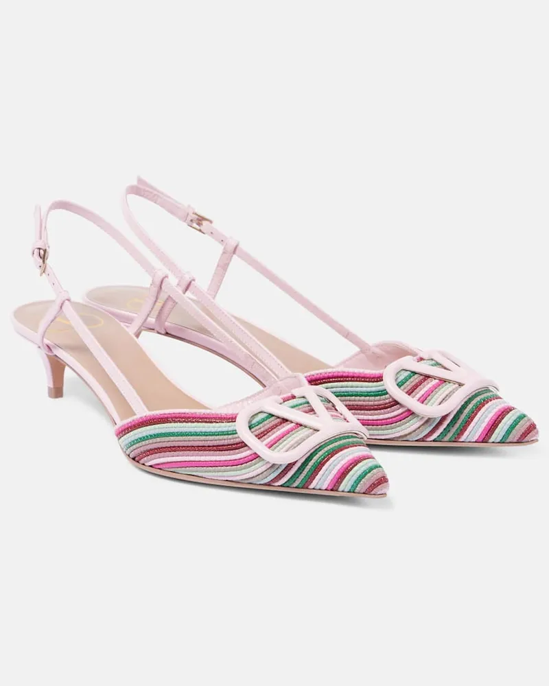 Valentino Garavani Slingback-Pumps VLogo Signature 40 Multicolor