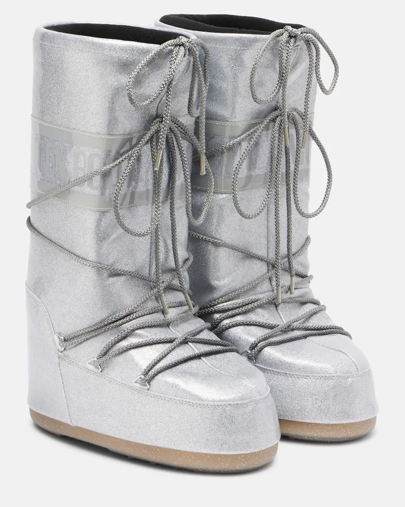 Moon Boot Schneestiefel Icon Silber