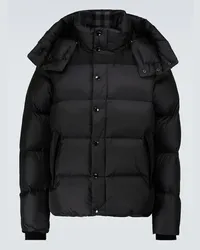 Burberry Daunen-Bomberjacke Leeds Schwarz