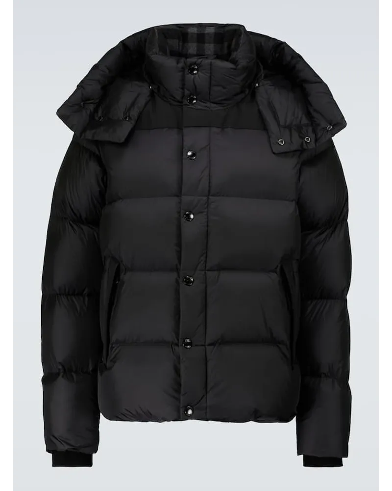 Burberry Daunen-Bomberjacke Leeds Schwarz