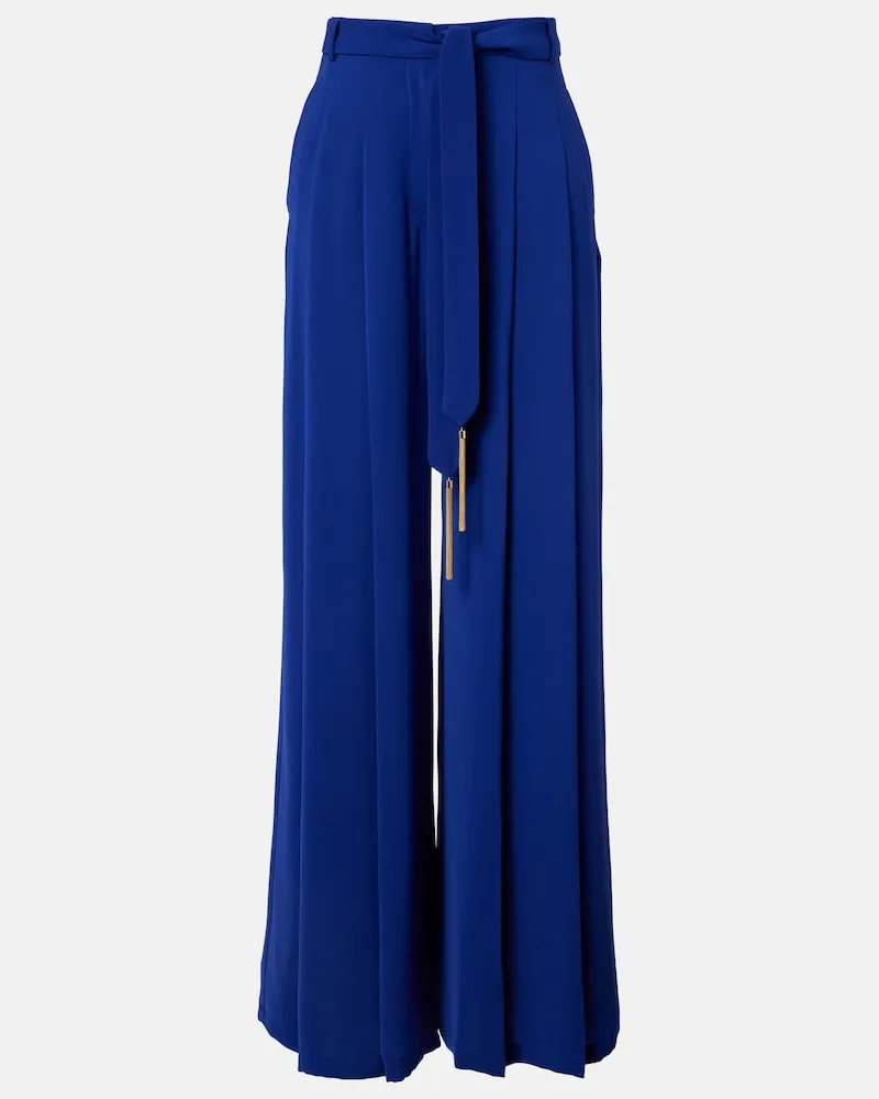 Max Mara Weite Hose Valico Blau