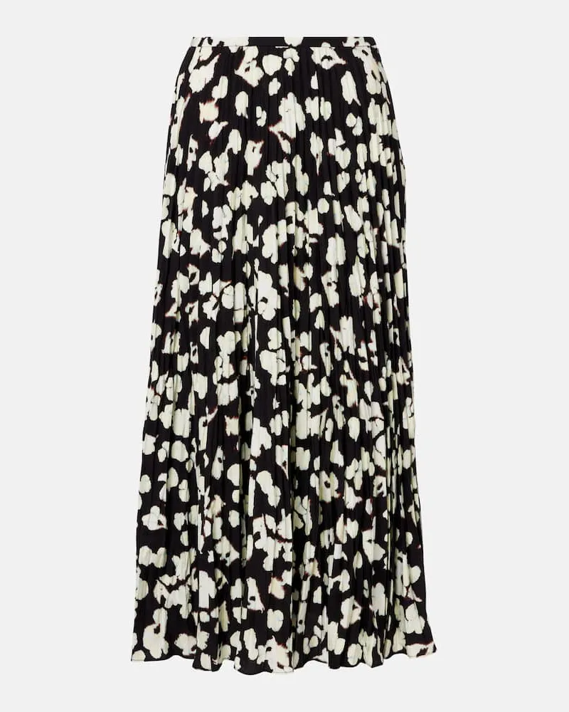 Proenza Schouler White Label Midirock Runa aus Twill Schwarz