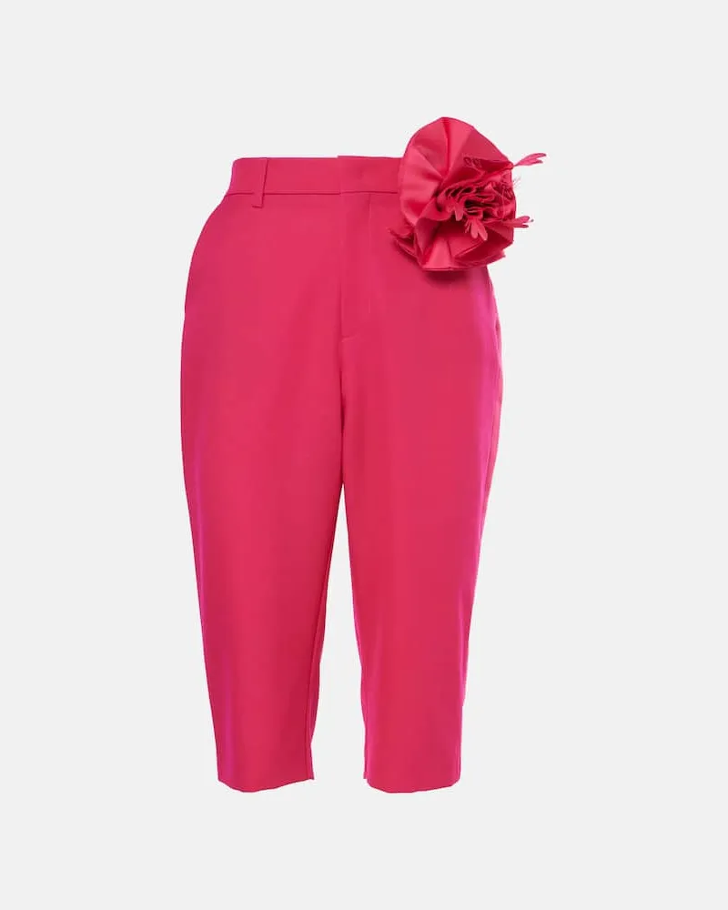 Area Caprihose aus Wolle Pink