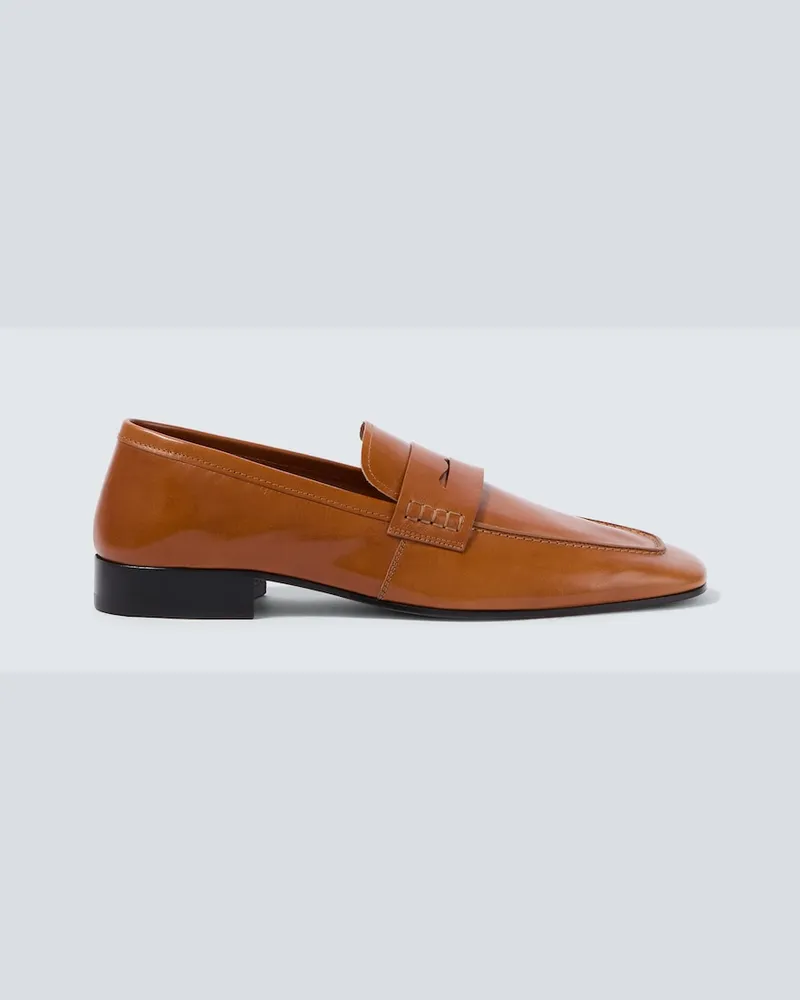 Dries van Noten Loafers aus Leder Braun