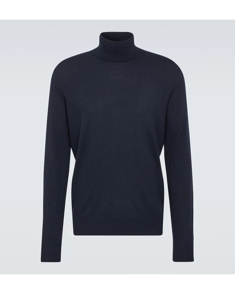 Loro Piana Rollkragenpullover aus Kaschmir Blau