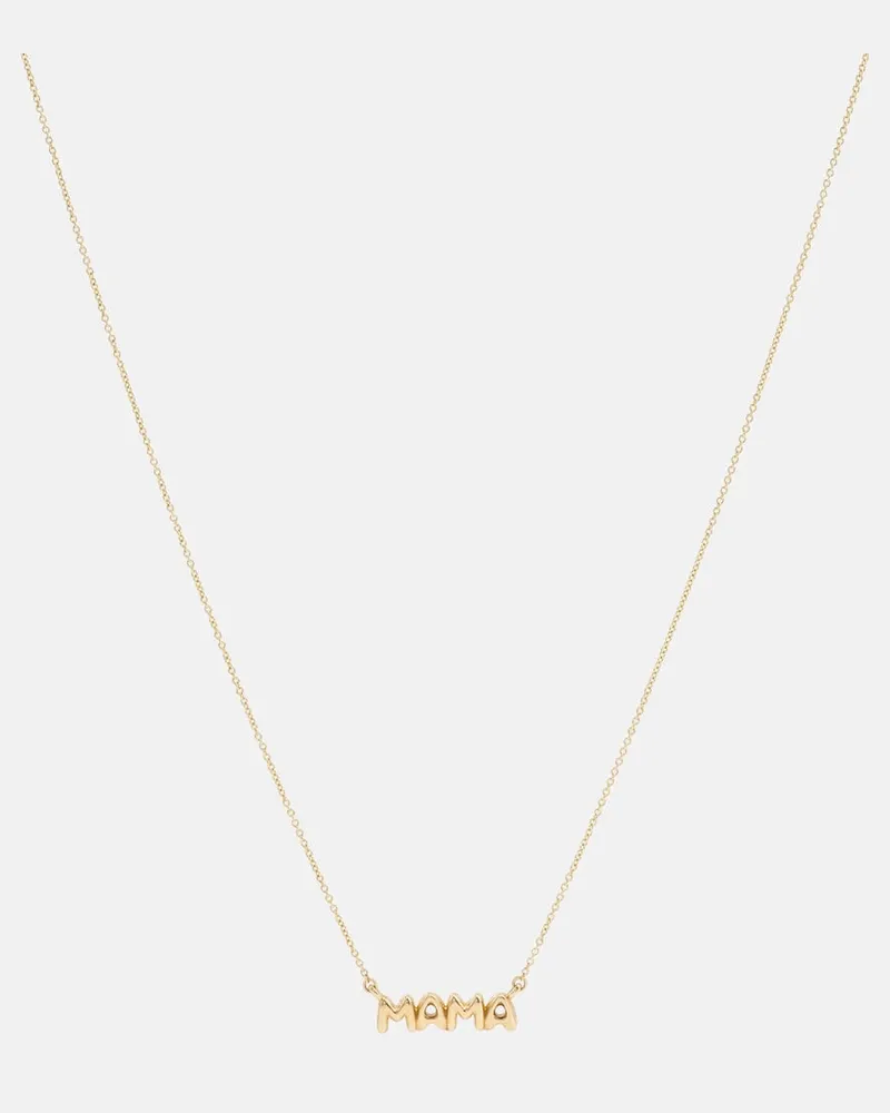 Stone & Strand Halskette Mama aus 10kt Gelbgold Gold