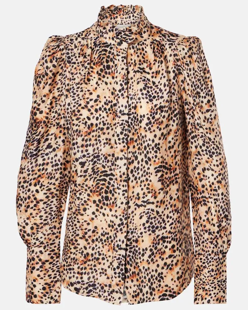 Isabel Marant Bedruckte Bluse Lamia Neutral
