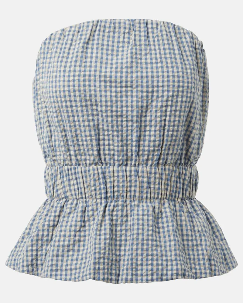 Posse Top Aurelia aus Baumwolle Blau