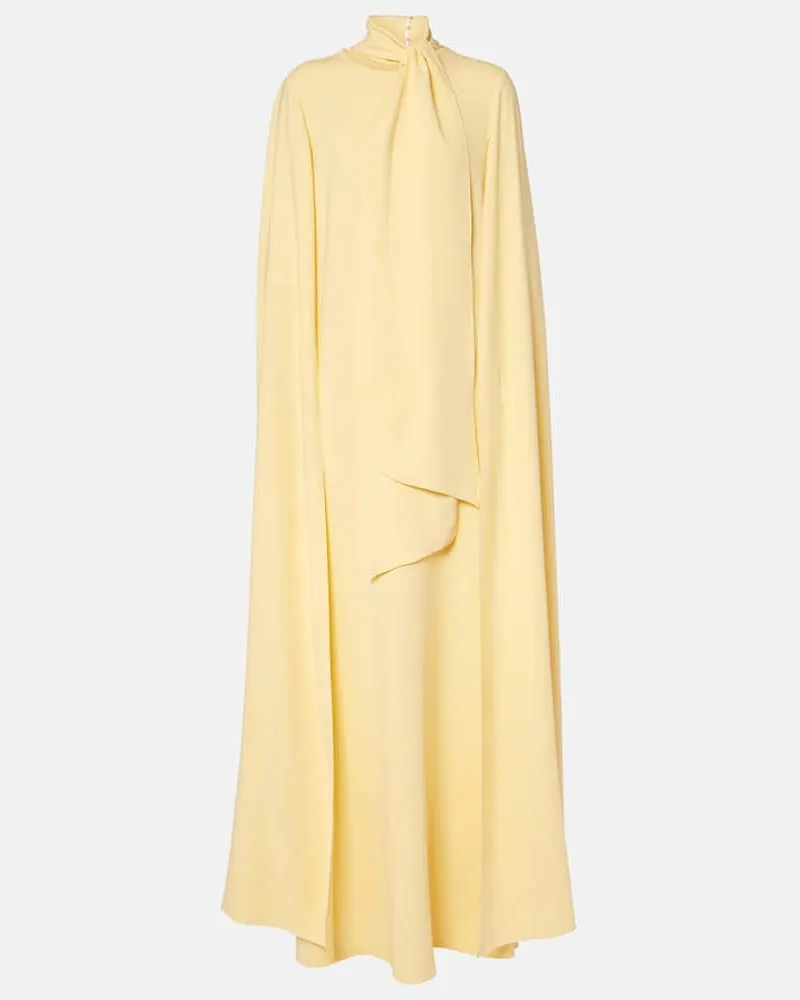 Oscar de la Renta Robe aus Georgette Gelb