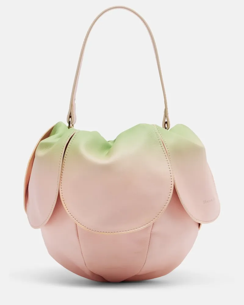 Simone Rocha Schultertasche aus Leder Rosa