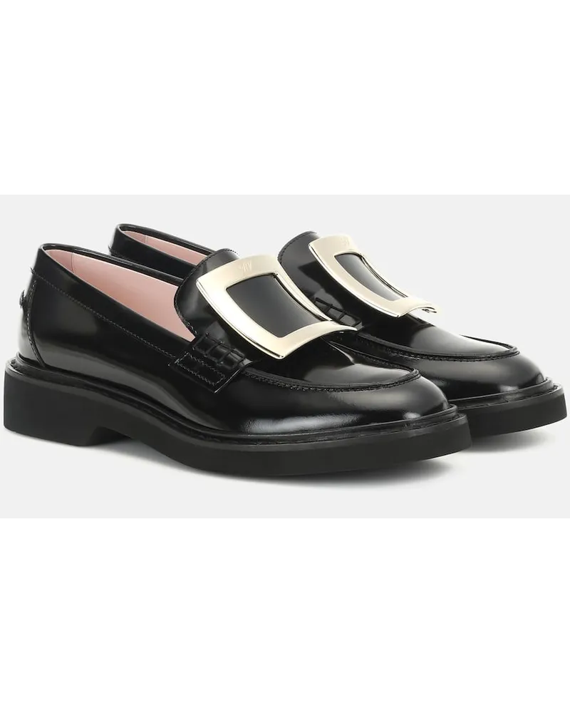 Roger Vivier Loafers Viv' Rangers aus Leder Schwarz