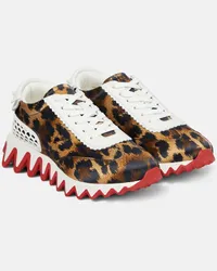 Christian Louboutin Bedruckte Sneakers Loubishark Multicolor