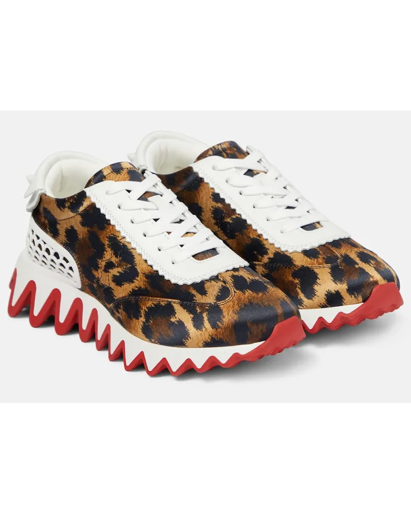 Christian Louboutin Bedruckte Sneakers Loubishark Multicolor