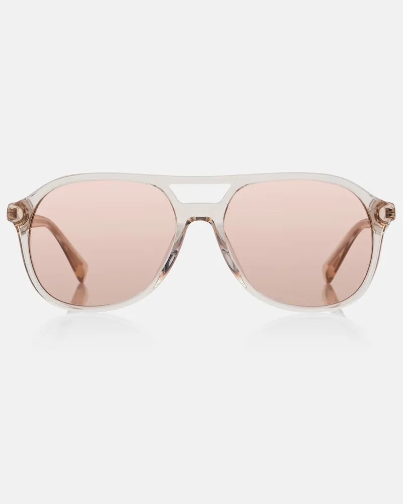 Brunello Cucinelli Aviator-Sonnenbrille Sartorial Sunset Transparent